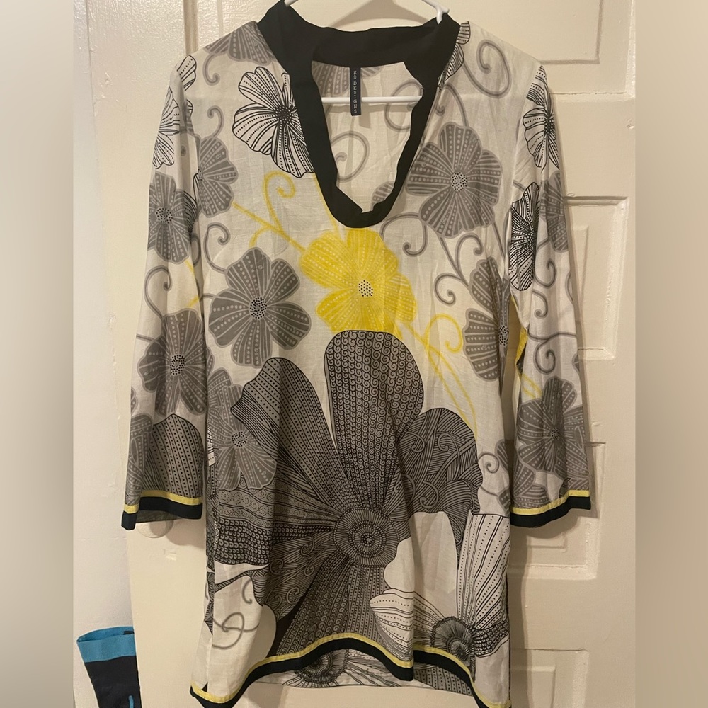 Kas Designs 100% cotton tunic size XS
